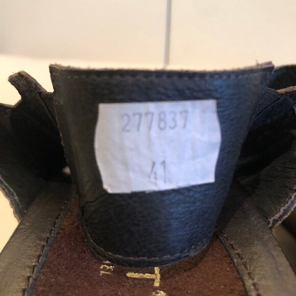 NEW (NWOT) NAOT Treasure dark brown leather sandals sz 41/10 - Picture 10 of 16